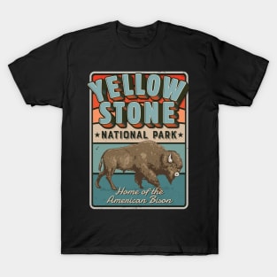 Yellowstone American Bison Vintage T-Shirt